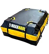 MaxxHaul 50719 Universal Car Rooftop Cargo Bag for All Vehicles with or Without Rack, 15 Cubic fe...