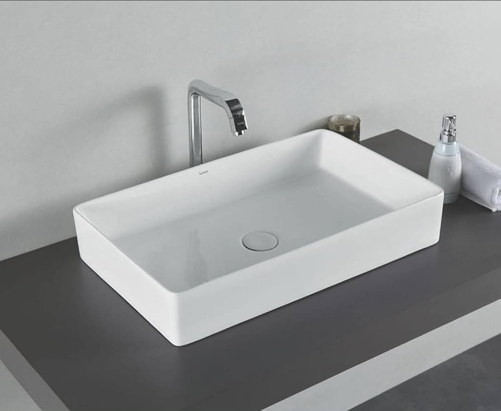 SENISTO Latest Ceramic golssy finish Wash Basin Countertop ...