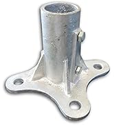 Sturdy Steel Wind Turbine Base for 1.5", 2", or 2.5" Pipe - Strong and Reliable