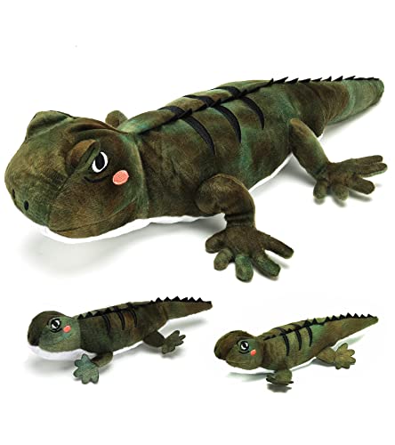 16inch Plush Lizard Stuffed Animal- Mommy Reptile Plushie with Babies Lizard Toys for Boys Kids Birthday