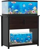 JHTOPJH 50 Gallon Aquarium Stand Dual-Tier, 660lb Sturdy Support with Cabinet for Fish Tanks & Reptile Enclosures