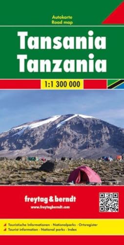 Tanzania f&b (+r): Wegenkaart 1:1 300 000