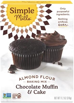 Simple Mills, Almond Flour Baking Mix Chocolate Muffin & Cake, 11.2 Ounce