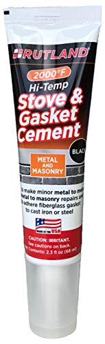 Rutland Products Rutland Stove Gasket Cement, 2.3-Ounce Tube, Black, 2 Fl Oz