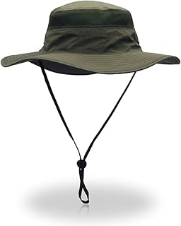 EONPOW Mens Sun Hat Wide Brim UPF 50 Bucket Hat Summer Mesh UV Protection Beach Hat Walking Hiking Fishing Hats