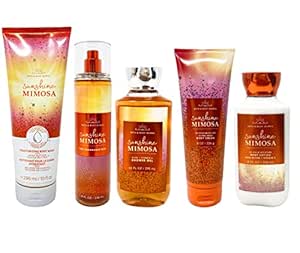 Sunshine Mimosa Deluxe Gift Set - Includes Moisturizing Body Wash, Fine Fragrance Mist, Shower Gel, Body Lotion and Body Cream - Full Size