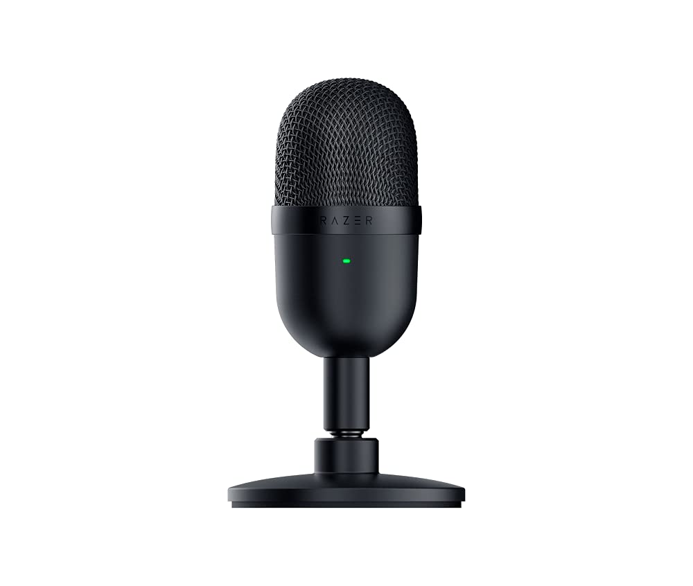 Razer Seiren Mini Ultra Compact Condenser Microphone - Ultra-Precise Supercardioid Pickup Pattern, Professional Recording Quality, Ultra-Compact Build, Shock Resistant, Black