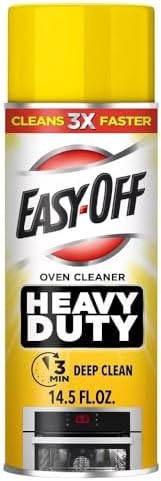 Easy Off Heavy Duty Oven Cleaner, Destroys Tough Burnt on Food and Grease, Lemon Scent, 14.5 oz Can