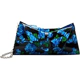 Betsey Johnson Bow Flap Convertible Bag, Blue Floral