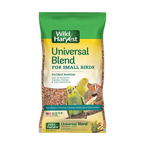 Wild Harvest Universal Blend for Small Birds, 10 lb Bag, Fortified Nutrition