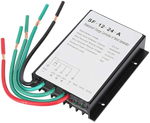 Wind Charge Controller,SF-12-24-A 12V/24V 300W/600W Solar Power Auto LED Waterproof Turbine Hybrid Charge Generator Regulator for Wind Power DC Power Supplies System