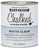 Rust-Oleum 1 qt Brands 287722 Clear Chalked Ultra Matte Paint, 30 Fl Oz (Pack of 1)