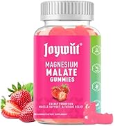 Magnesium Malate 500mg Gummies, Healthy Energy & Muscle Support, High Absorption Magnesium Supple...