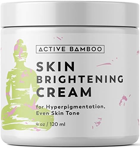 Active Bamboo Dark Spot Corrector Remover Face Body. Skin Radiance Cream - Dark Spot Corrector Age Spot Remover for Face - Day Night Moisturizing Cream 4 OZ