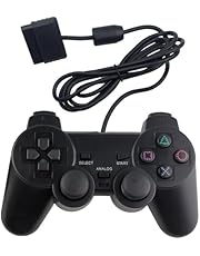 RGEEK PS2用 コントローラー playstation2 用 有線コントロ ーラー 人体工学 二重振動