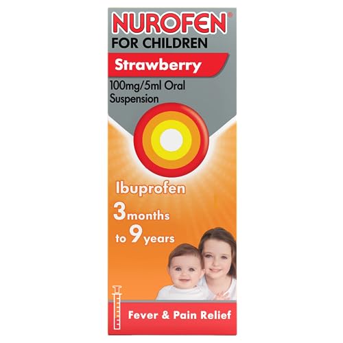 Nurofen For Children 3M-9Y, Kids Ibuprofen Strawberry 100...