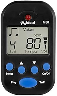 PIQIUQIU Tragbaren Mini Metronom Digital M50 Metronom Multifunktionales Beat Tempo Metronom zum Aufstecken für Klavier, Vi...