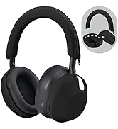 Silicone Case for Sony WH-1000XM5, Sony xm5 Wireless Headphones Protective case Cover,Black