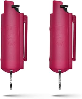 GUARD DOG SECURITY Quick Action Pepper Spray, Maximum Strength, 16-ft Range, Belt Clip For Easy Carry & Fast Access, keych...