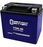 Mighty Max Battery YTX5L-BSLIFEPO4-12 Volt 4 AH, 110 CCA, Lithium Iron Phosphate (LiFePO4) Battery