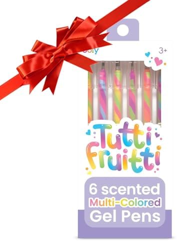 Ooly Scented Tutti Fruitti Color Changing Gel Pens Set of 6-1.00mm NIB, Color Changing as you Write, Pens for Kids, Adults, Art and stationery Supplies [Tutti Fruitti Color Changing - 6 Pack]