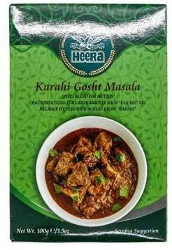 Heera Karahi Gosht Masala 100g (Pack of 1) - An Important Ingredient In Kadai Gosht - Aromatic And Flavoured Blend Of Spices