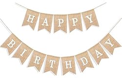 rustic happy birthday banner