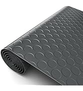 Garage Floor Mat, Thickness Diamond Plate Vinyl Heavy Duty Parking Mat for Garage Floor, Golf Car...