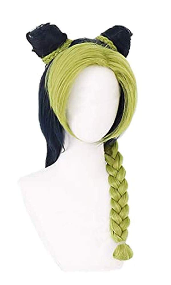 Buy PWEINCYJJBA Jolyne Kujo Cosplay Wig Jolyne Cujoh Buns Braided ...