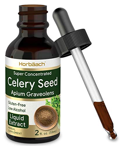 Celery Seed Extract | Liquid Drops | 2 fl oz Tincture | Apium Graveolens | Vegetarian, Non GMO & Gluten Free | by Horbaach