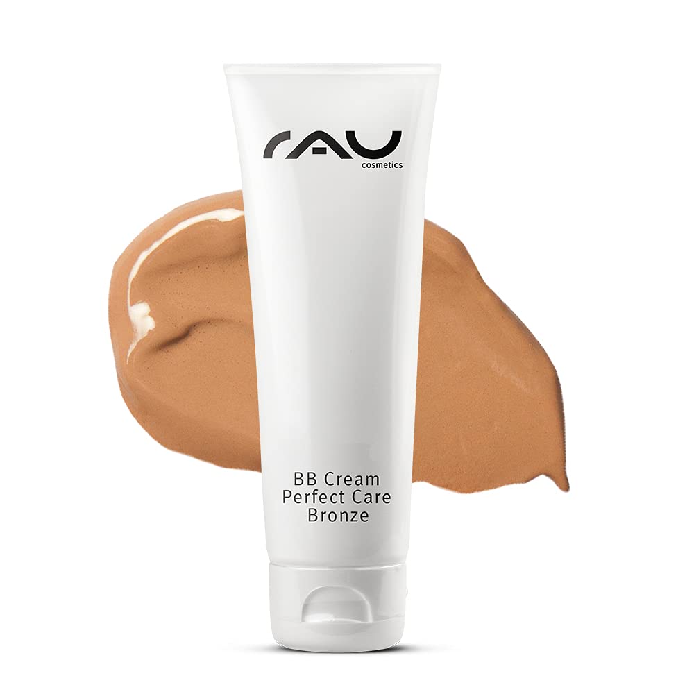 RAU CosmeticsBB Cream Perfect Care Bronze for Dry, Blemishes, Normal Skin 75 ml - Make-Up, Care, UV Protection, Tinted Day Cream with Zinc, Vitamin E, Almond Oil, Panthenol & Grape Seed Oil