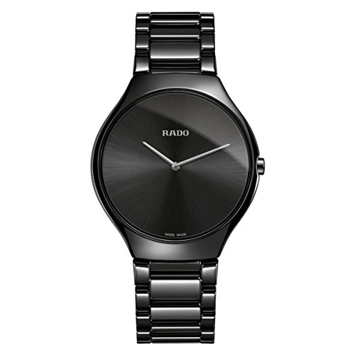 Rado True Thinline Black Ceramic Men's Watch R27741182