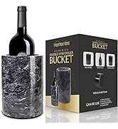 Homeries Marble Wine Chiller Bucket - Wine & Champagne Cooler for Parties, Dinner – Keep Wine & B...