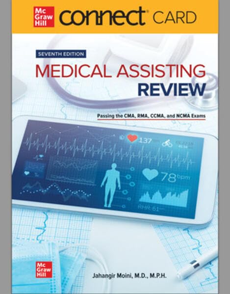 Connect Access Card for Medical Assisting Review: Passing The CMA, RMA, and CCMA Exams, 7th Edition