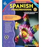 Carson Dellosa Skills for Success, Spanish Workbook for Middle School and High School Students, Learning Spanish Practice and Activity Book for Classroom or Homeschool Curriculum