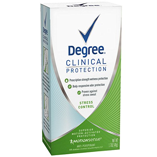 Degree Clinical Protection Antiperspirant & Deodorant, Stress Control 1.70 oz (Pack of 6)