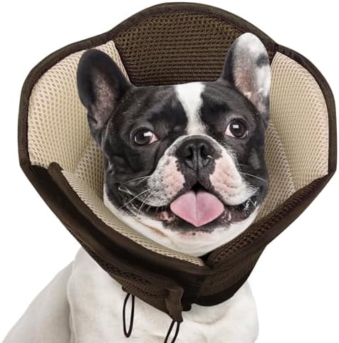 AOFITEE Dog Cone for Dogs After Surgery, Soft Dog Cone Collar for Large Medium Small Dogs, Adjustable Dog Recovery Collars & Cones, Breathable Elizabethan Collar for Dogs to Prevent Licking Wounds