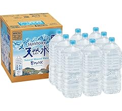 Suntory Restock Natural Water, Labelless, 0.6 gal (2 L) x 9 Bottles (Amazon.co.jp Exclusive)