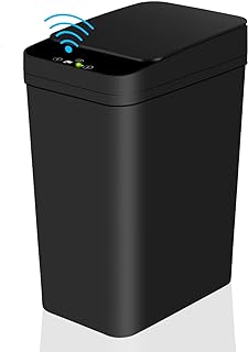 Bathroom Touchless Trash Can - Anborry 2.2 Gallon Smart Automatic Motion Sensor Rubbish Can with Lid Electric Waterproof N...