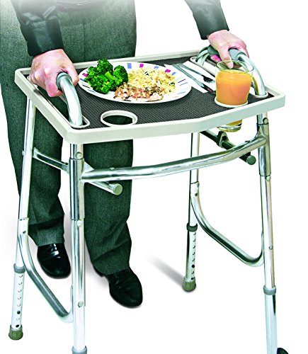 North American Health +Wellness Walker Tray, Gray, 1 Count (Pack of 1)