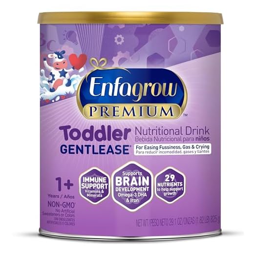 Enfamil Gentlease Toddler Formula, 12 Months and up, Reduces Fussiness, Crying, Gas and Spit-up in 24 Hours, DHA & Choline to Support Brain Development, Powder can, 29.1 Oz