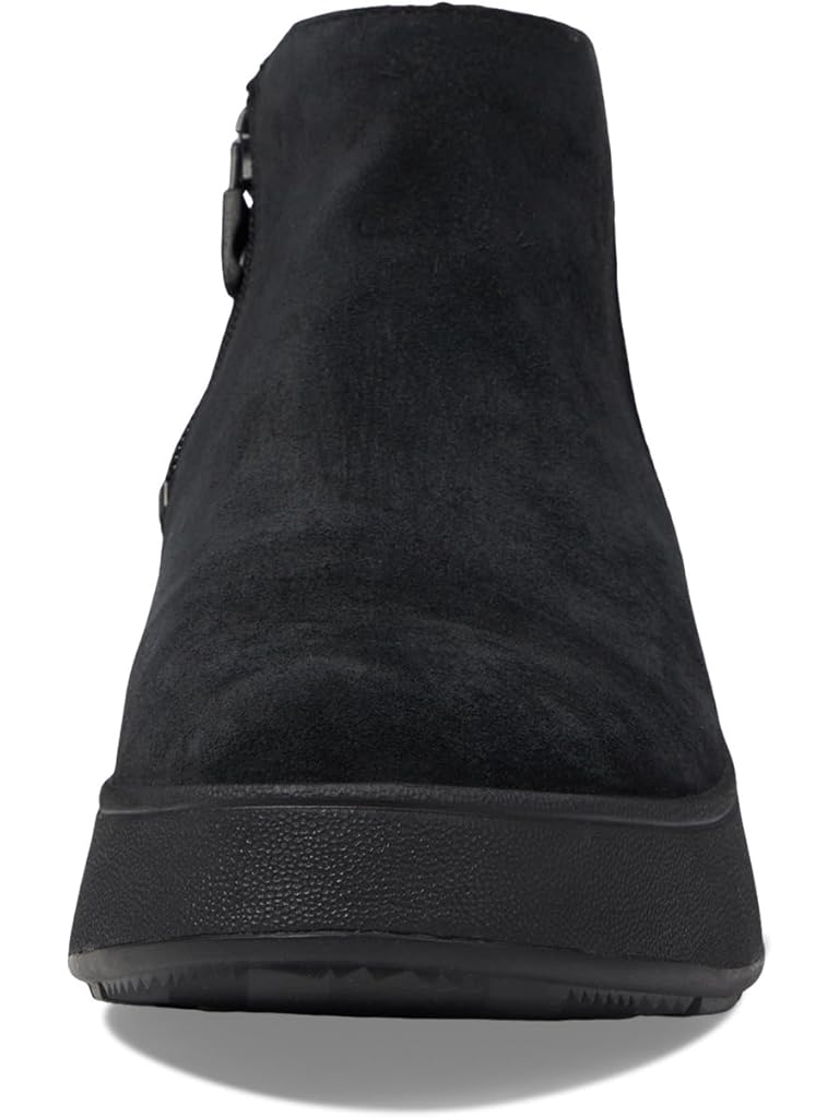 FitFlop F-Mode Suede Flatform Zip Ankle Boots