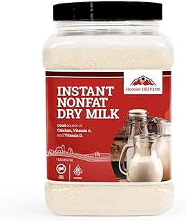 Hoosier Hill Farm Instant Nonfat Dry Milk Powder, 1LB (Pack of 1)