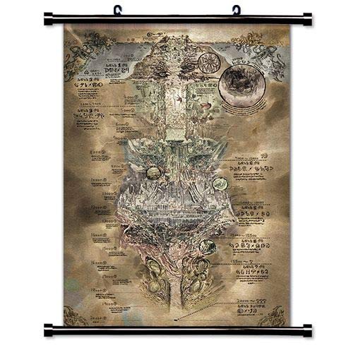 ROUNDMEUP Made in The Abyss Anime Fabric Wall Scroll Poster (16 x 23) Inches