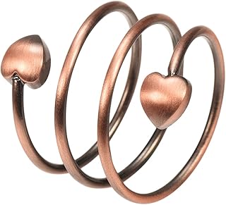 Copper Ring for Women, Adjustable Copper Magnetic Ring for Men for Fingers Thumb, 100% Solid Pure Copper Jewelry Gift Adju...