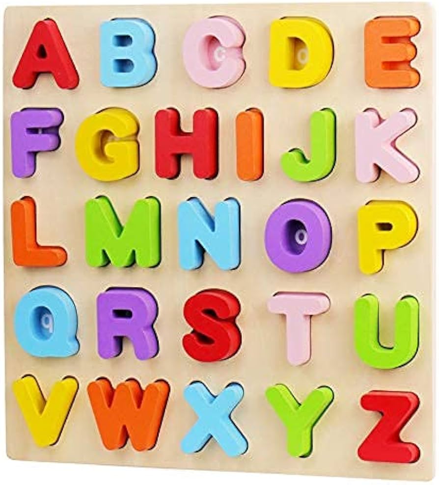 Amazon.com: Alphabet Puzzle, WOOD CITY ABC Letter Puzzles for ...