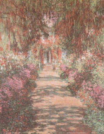 Amazon.com: Claude Monet (Garden Path at Giverny) Art Poster Print ...