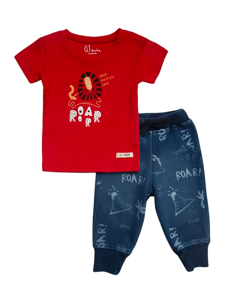 Gj Baby Boys Red Co-Ordinate