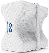 Everlasting Comfort Knee Pillow for Side Sleepers - Contour Knee Wedge Pillow for Between Legs Al...