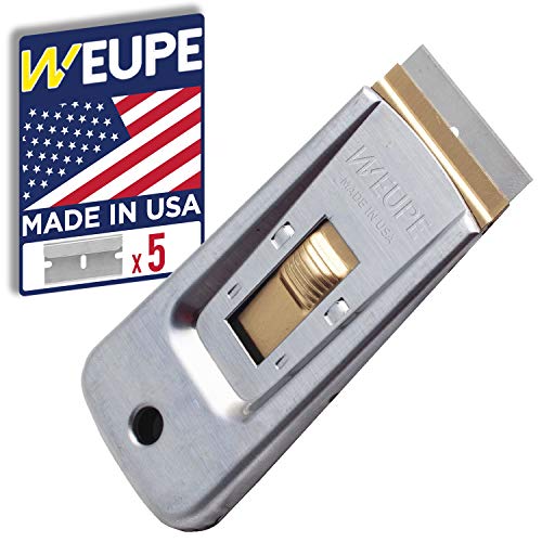 WEUPE Razor Blade Scraper Tools (Set of 1), Window Scraper,...